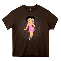 Chocolate Brown betty boop Heavy Core Tee - artisFamous