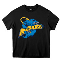 Black lakeland university muskies Heavy Core Tee - artisFamous