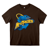 Chocolate Brown lakeland university muskies Heavy Core Tee - artisFamous