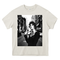 Cream linda evangelista fashion model Heavy Core Tee - artisFamous