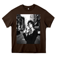 Chocolate Brown linda evangelista fashion model Heavy Core Tee - artisFamous