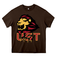 Chocolate Brown university of saint thomas spirit Heavy Core Tee - artisFamous