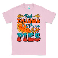 Bubblegum Pink Thick Thighs&Pecan Pies Classic Tee - FaDigitalArtStudio