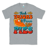 Heather Grey Thick Thighs&Pecan Pies Classic Tee - FaDigitalArtStudio