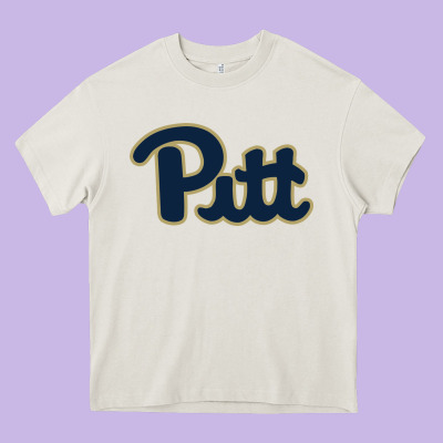 University Of Pittsburgh Heavy Core Tee Designed By Artisfamous