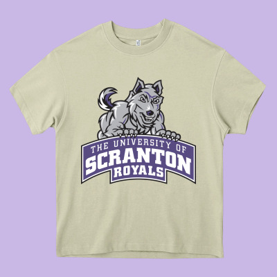 University Of Scranton Heavy Core Tee Designed By Artisfamous