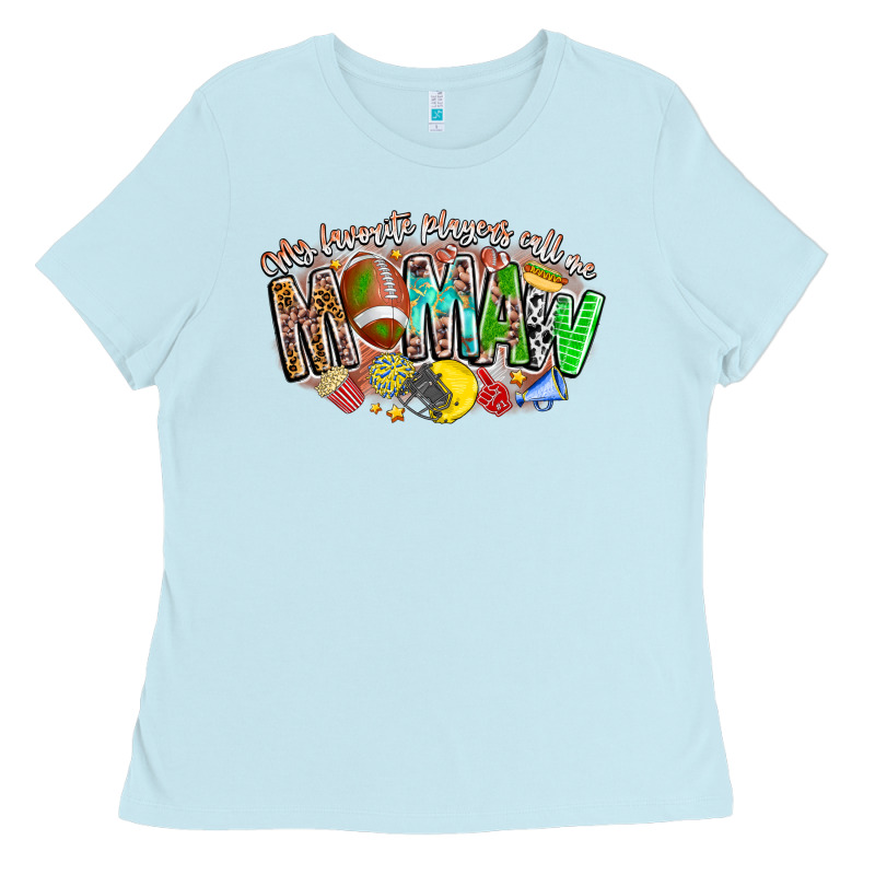 My Favorite Players Call Me Mawmaw Ladies Tee by CowhideDigitalArt | Teevron