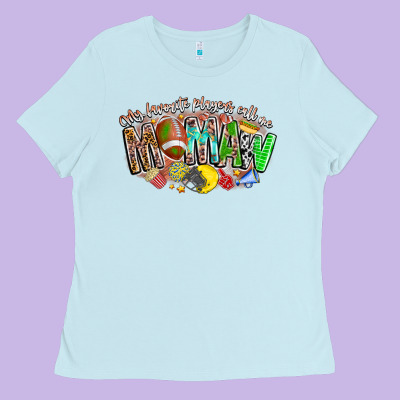 My Favorite Players Call Me Mawmaw Ladies Tee Designed By Cowhidedigitalart