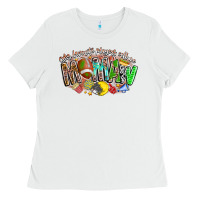 White My Favorite Players Call Me Mawmaw Ladies Tee - CowhideDigitalArt