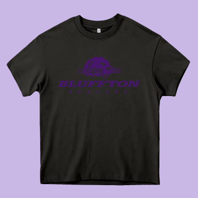 Bluffton University Heavy Core Tee Designed By Artisfamous