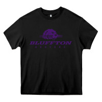 Black bluffton university Heavy Core Tee - artisFamous