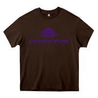 Chocolate Brown bluffton university Heavy Core Tee - artisFamous