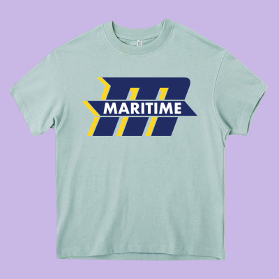 Massachusetts Maritime Academy Heavy Core Tee Designed By Artisfamous