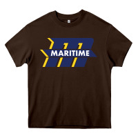 Chocolate Brown massachusetts maritime academy Heavy Core Tee - artisFamous
