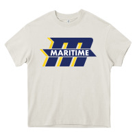 Cream massachusetts maritime academy Heavy Core Tee - artisFamous