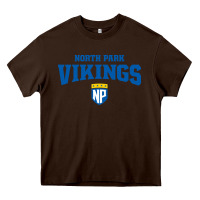 Chocolate Brown north park university Heavy Core Tee - artisFamous