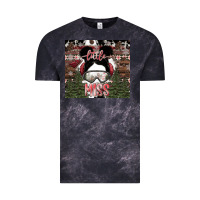 Cloud Black Little Miss Vintage Tee - CowhideDigitalArt