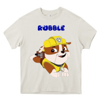 Cream rubble Heavy Core Tee - artisFamous