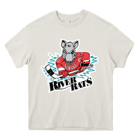 Cream albany river rats Heavy Core Tee - artisFamous