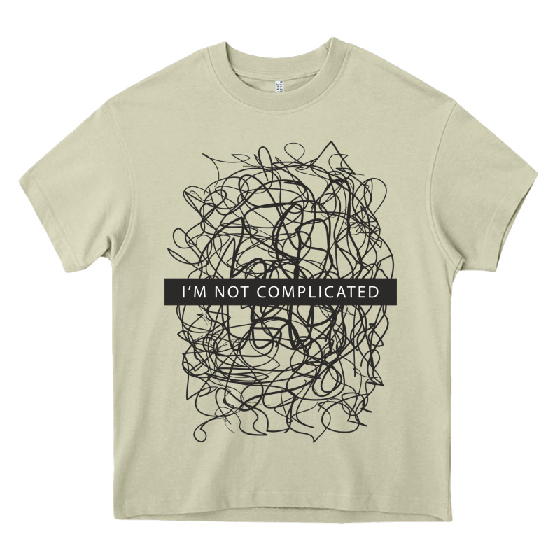 ı'm Not Complicated Heavy Core Tee by artisFamous | Teevron