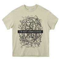 Mossy ı'm not complicated Heavy Core Tee - artisFamous