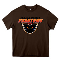 Chocolate Brown lehigh valley phantoms Heavy Core Tee - artisFamous