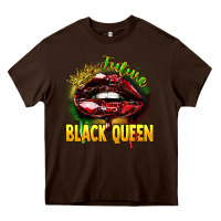 Chocolate Brown Future black queen Heavy Core Tee - FaDigitalArtStudio