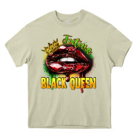 Mossy Future black queen Heavy Core Tee - FaDigitalArtStudio