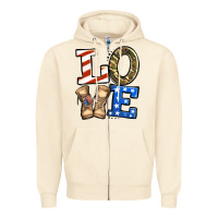 Sandshell love 4th of july army veteran Zipper Hoodie - Jasminsmagicworld