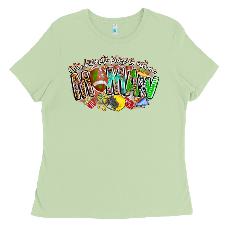 My Favorite Players Call Me Mawmaw Ladies Tee by CowhideDigitalArt | Teevron