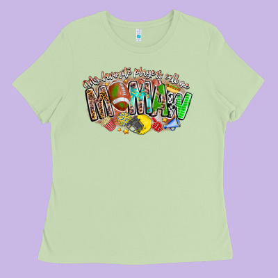 My Favorite Players Call Me Mawmaw Ladies Tee Designed By Cowhidedigitalart