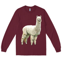Burgundy Alpaca Long Sleeve Tee - LillyAllenDesigns