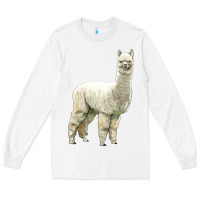 White Alpaca Long Sleeve Tee - LillyAllenDesigns