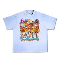 Grape Ice happy thanksgiving Urban Heavy Tee - CowhideDigitalArt