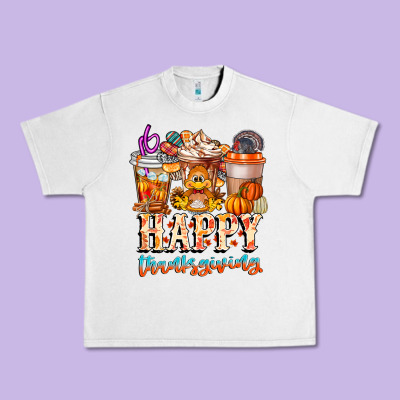 Happy Thanksgiving Urban Heavy Tee Designed By Cowhidedigitalart