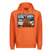 Carrot merry christmas highland cow with farm Premium Hoodie - RanaPortraitStore