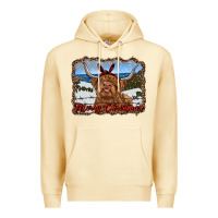 Pina Colada merry christmas highland cow with farm Premium Hoodie - RanaPortraitStore