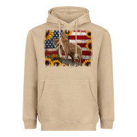 Mushroom American Wolves with Sunflower Background Png Heavyweight Hoodie - Jasminsmagicworld