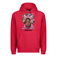 Cardinal breast cancer warrior black woman Premium Hoodie - BarkalooDesign