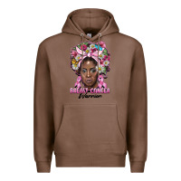 Chestnut breast cancer warrior black woman Premium Hoodie - BarkalooDesign