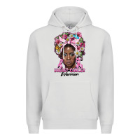 Dove Grey breast cancer warrior black woman Premium Hoodie - BarkalooDesign