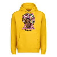 Lemon breast cancer warrior black woman Premium Hoodie - BarkalooDesign