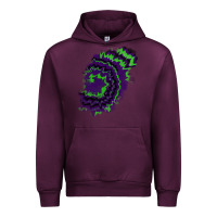 Mauve Wine tie dye patch Urban Hoodie - RanaPortraitStore