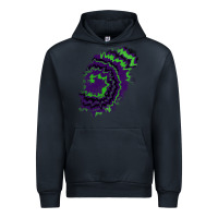 Navy tie dye patch Urban Hoodie - RanaPortraitStore