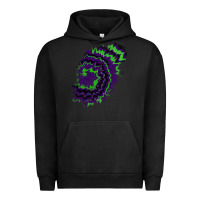 Pigment Black tie dye patch Urban Hoodie - RanaPortraitStore