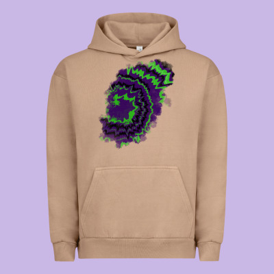Tie Dye Patch Urban Hoodie Designed By Ranaportraitstore