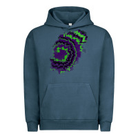 Pigment Midnight Navy tie dye patch Urban Hoodie - RanaPortraitStore