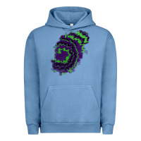 Pigment Pebble Blue tie dye patch Urban Hoodie - RanaPortraitStore