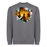 Storm Horsehide Texas Map Cowboys Flag Heavyweight Sweatshirt - RanaPortraitStore
