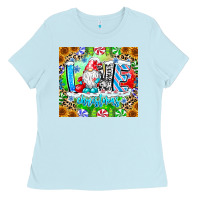 Baby Blue Love Christmas gnome Ladies Tee - CowhideDigitalArt